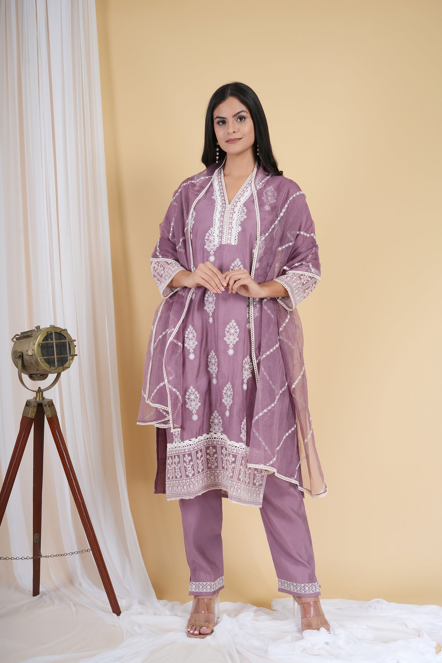 Mauve Desire Pakistani Suit Set