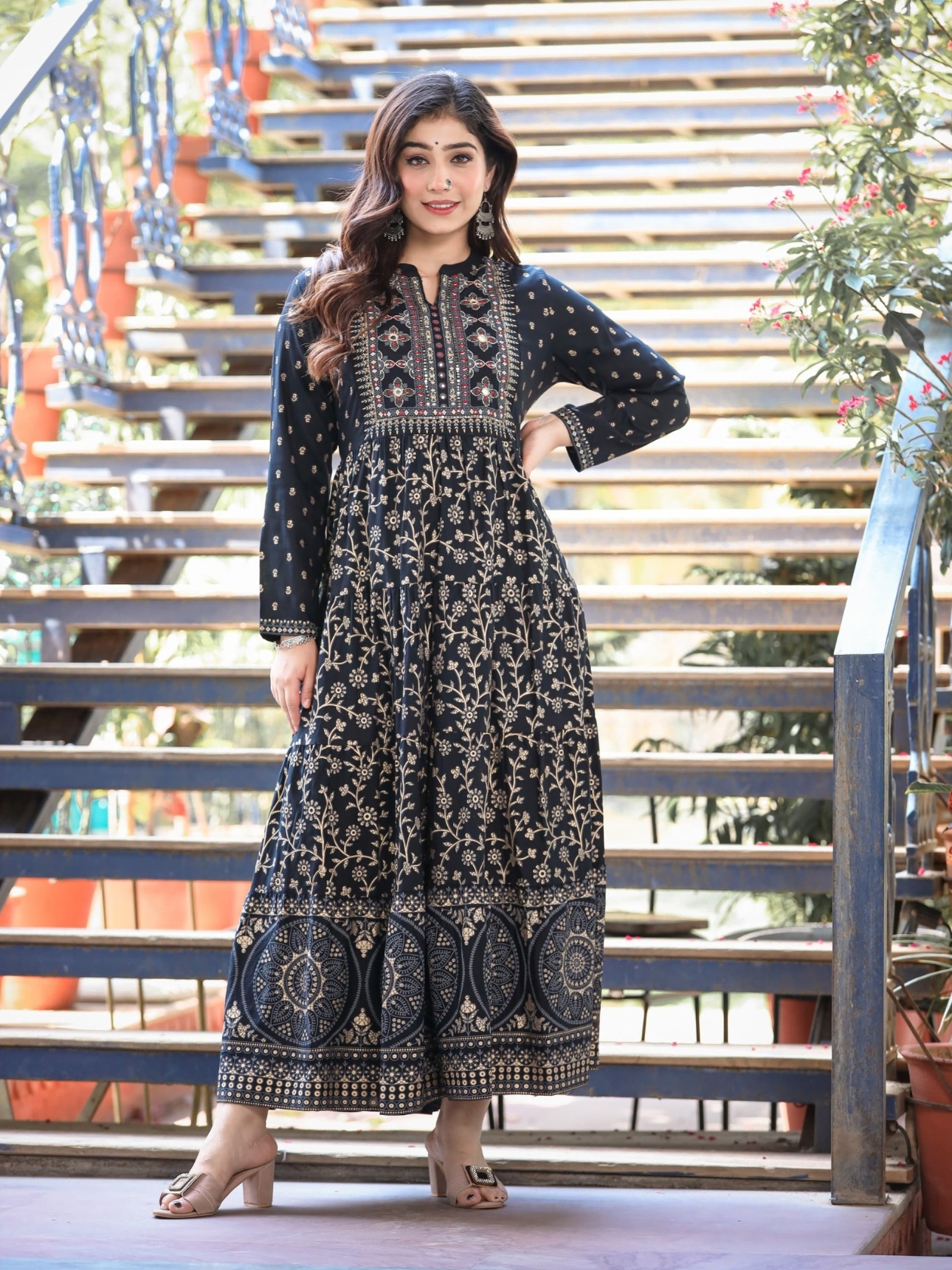 Indigo Dream Anarkali