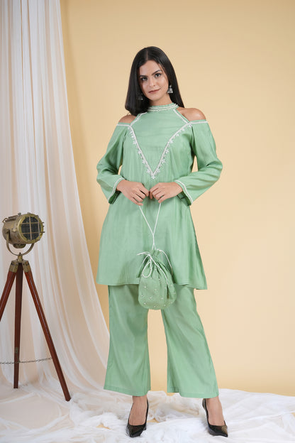 Green Glaze Co-Ord Set