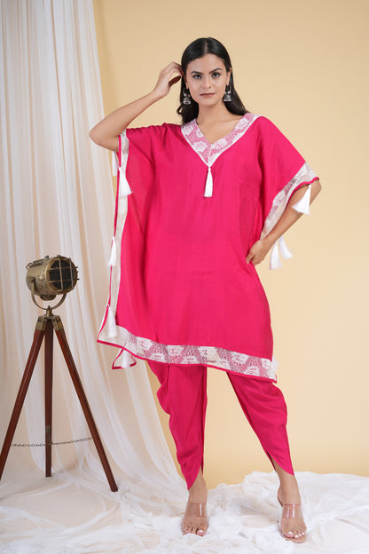 Pink Smog Kaftan Set