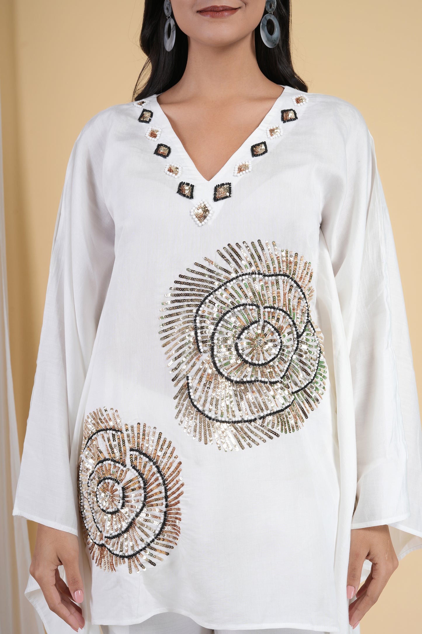 Ivory Envy Kaftan Set