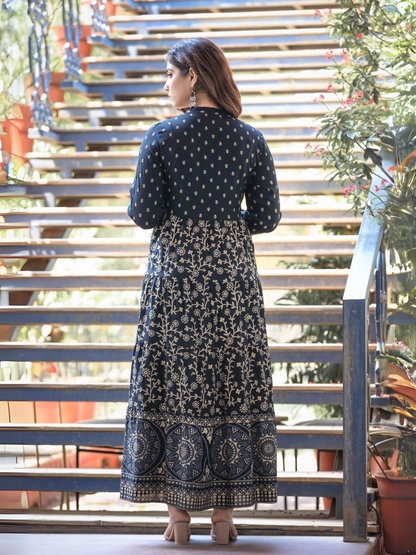 Indigo Dream Anarkali