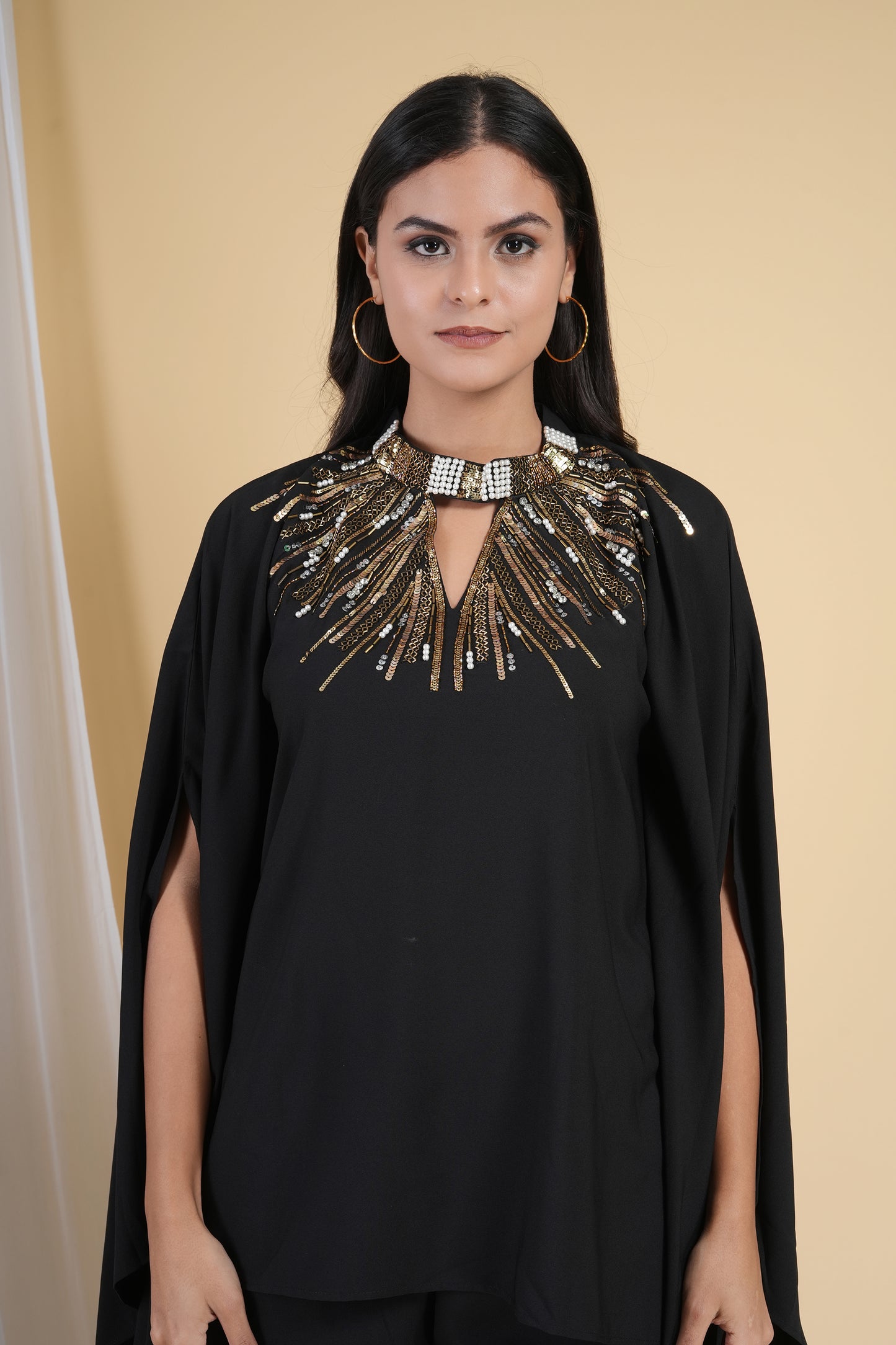 Onyx Black Kaftan Set