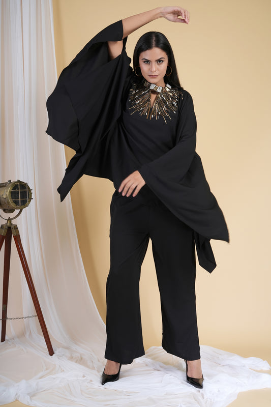 Onyx Black Kaftan Set