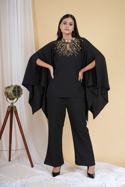 Onyx Black Kaftan Set