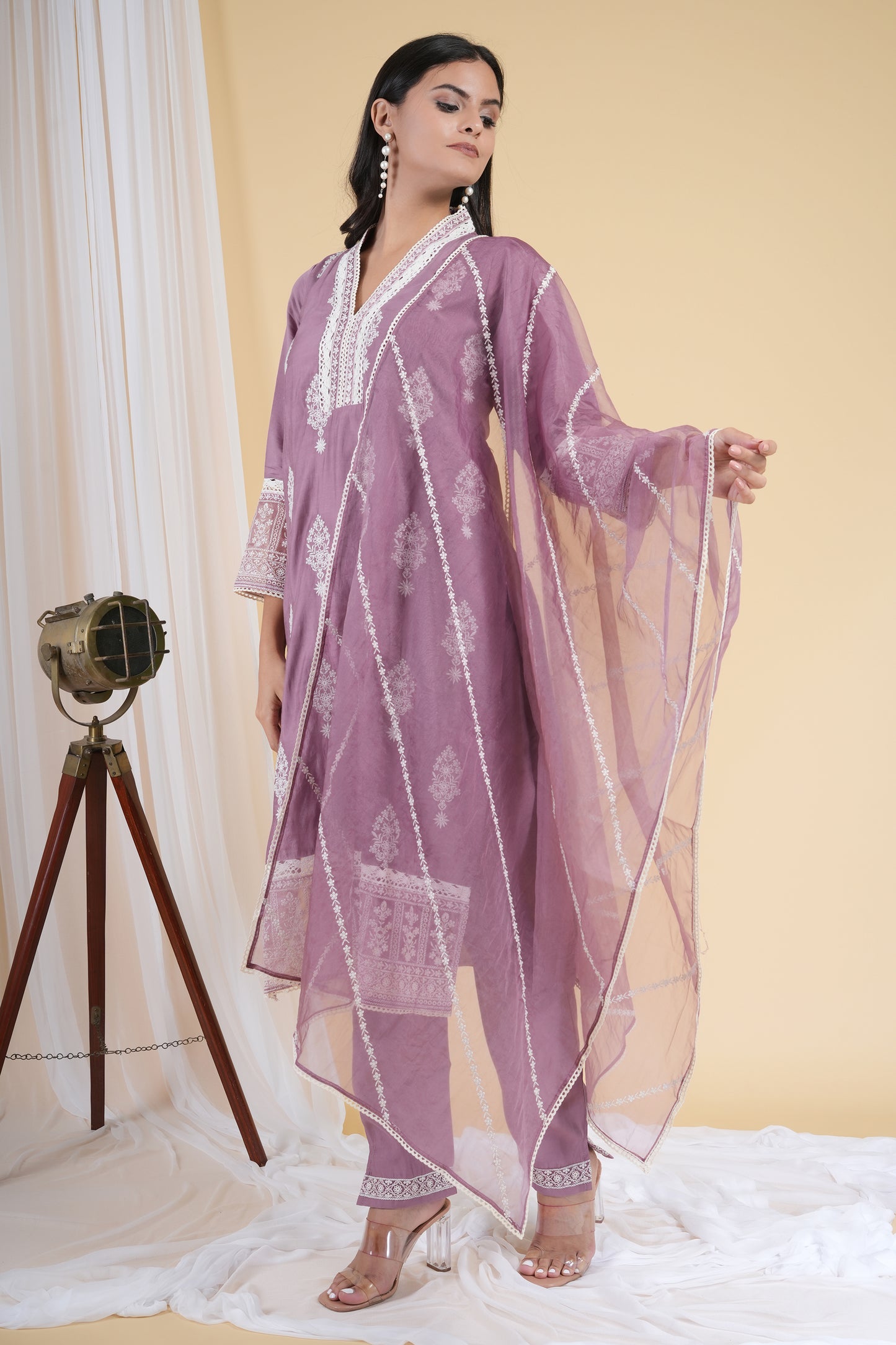 Mauve Desire Pakistani Suit Set