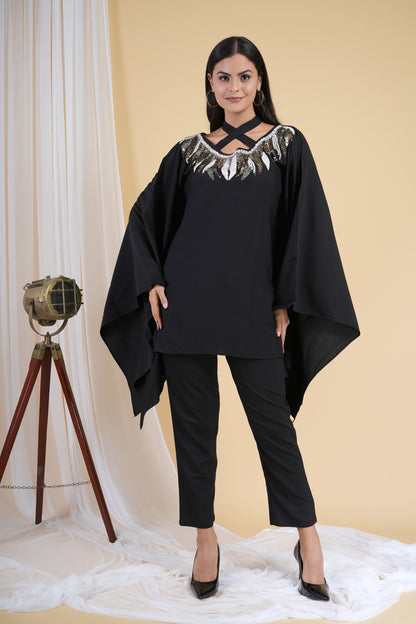 Black Soha Kaftan Set