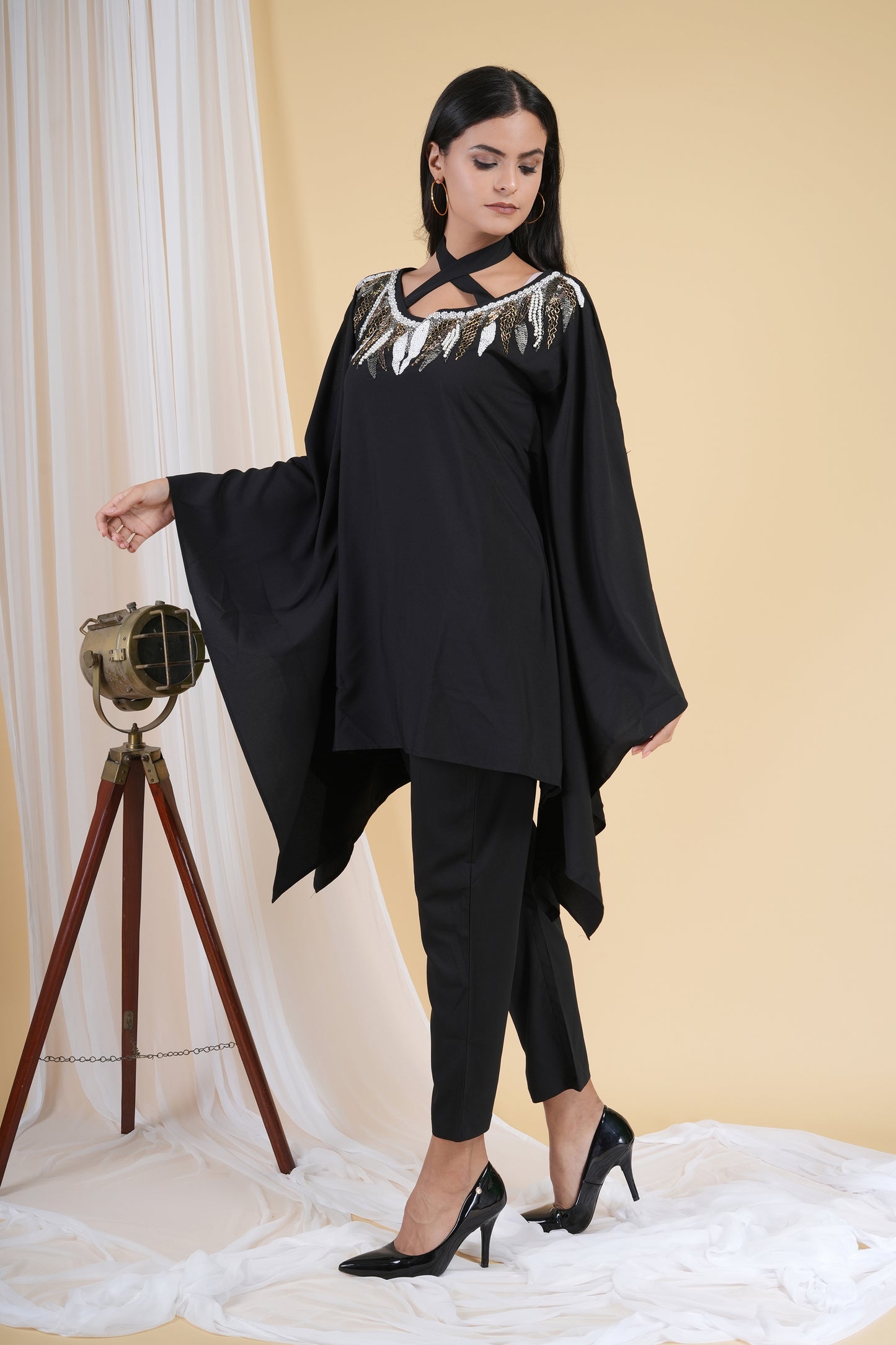 Black Soha Kaftan Set