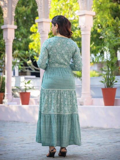 Emerald Glow Anarkali