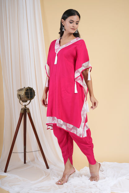 Pink Smog Kaftan Set