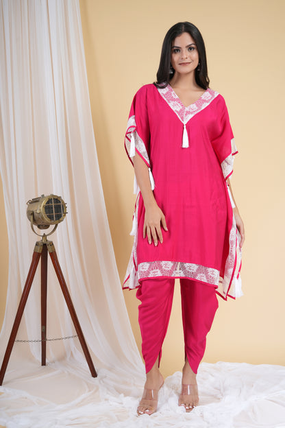 Pink Smog Kaftan Set