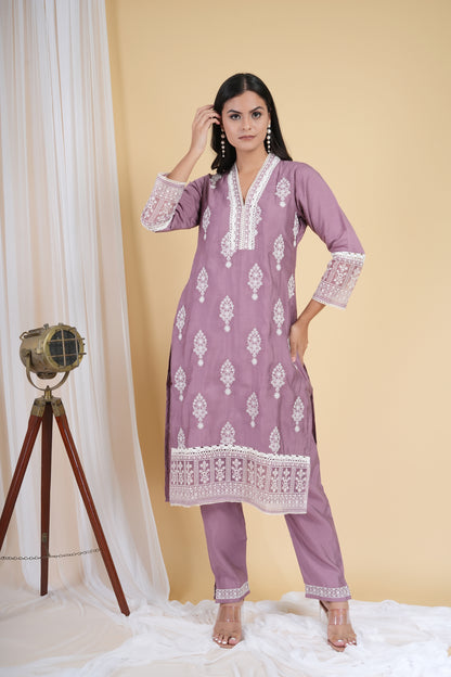 Mauve Desire Pakistani Suit Set