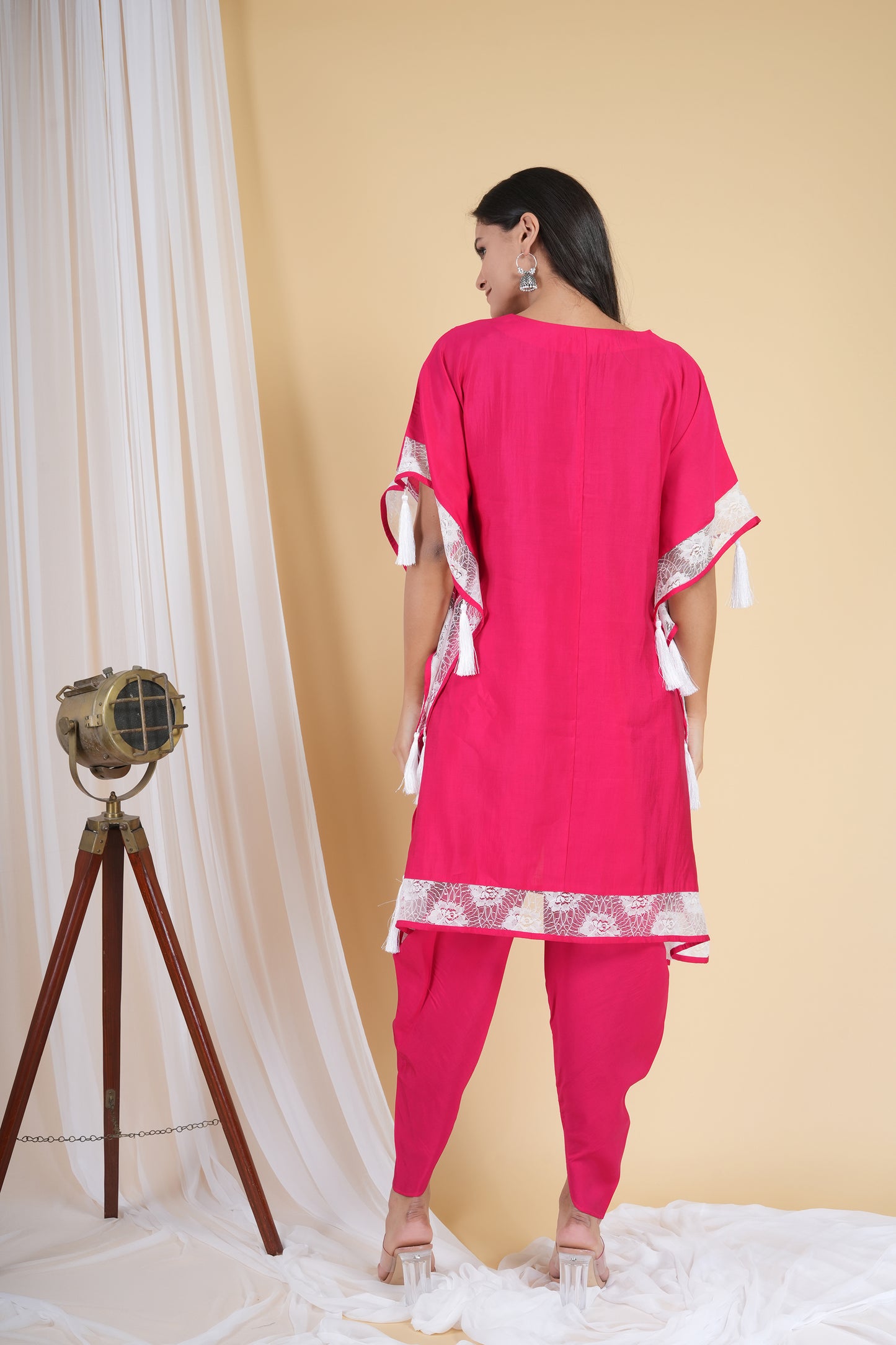 Pink Smog Kaftan Set