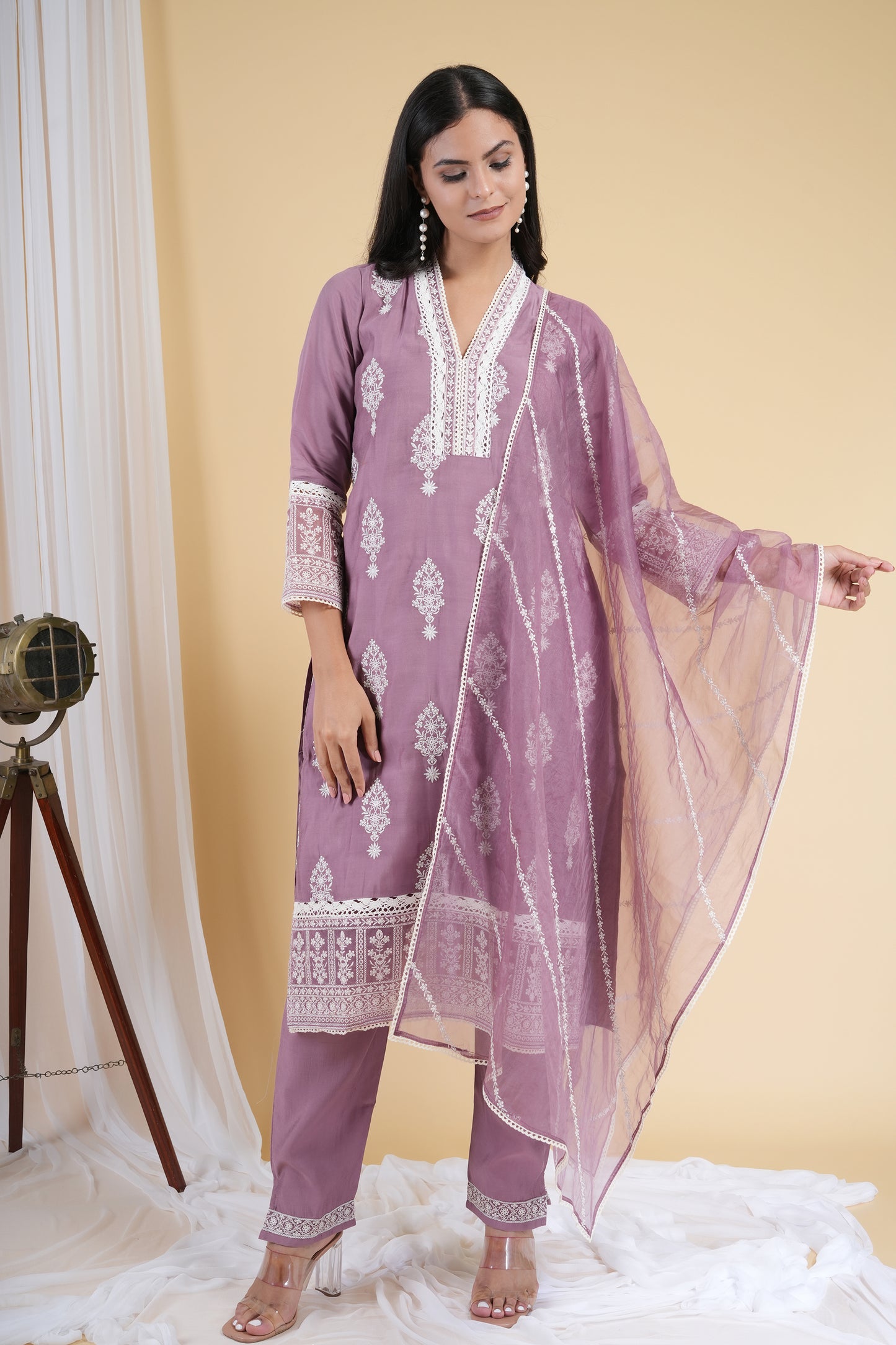 Mauve Desire Pakistani Suit Set