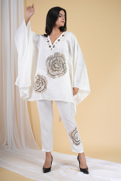 Ivory Envy Kaftan Set