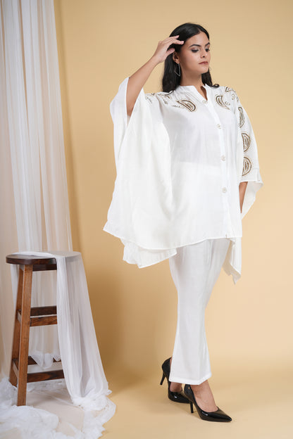 White Urban Kaftan Set