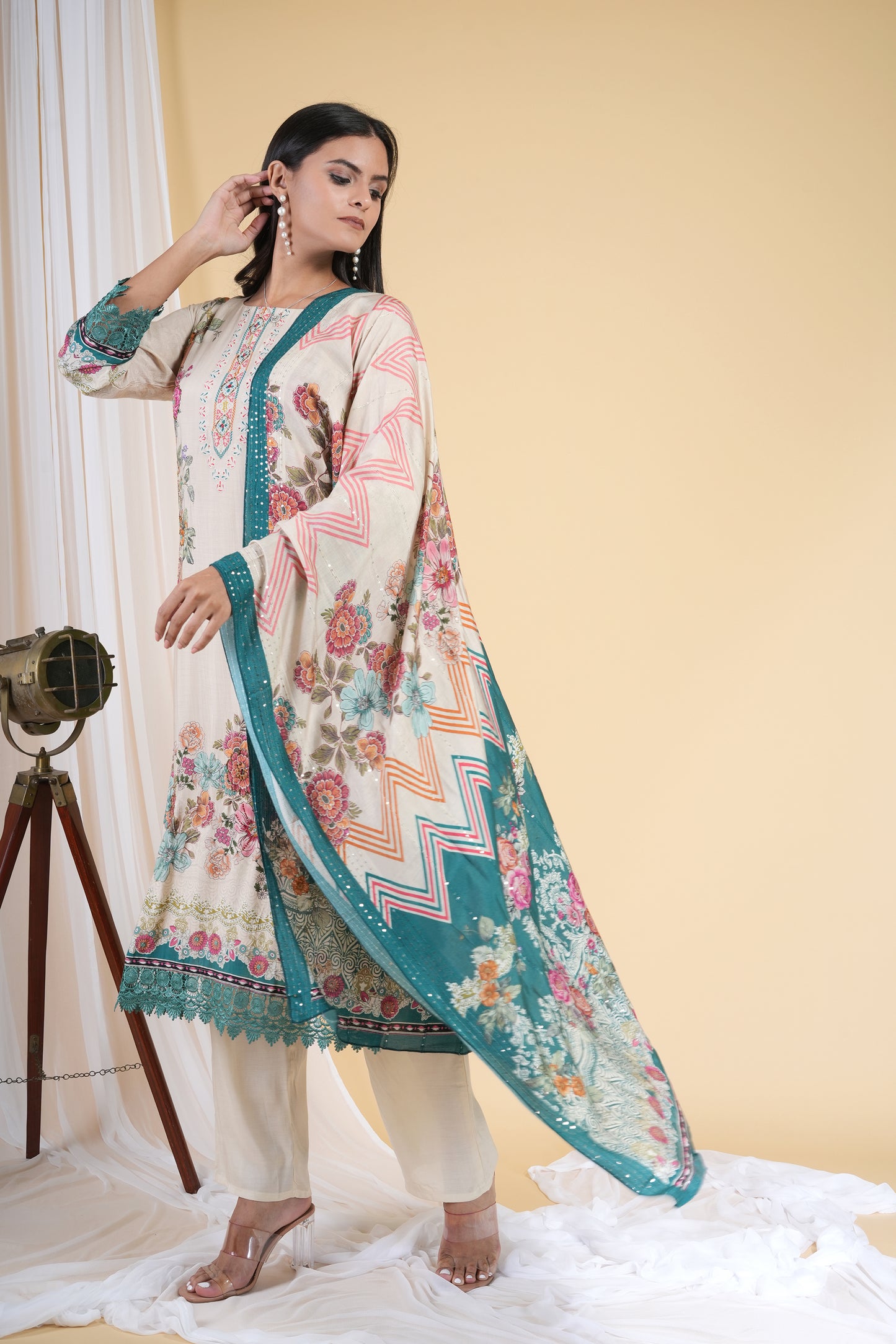 Multi Hues Pakistani Suit Set