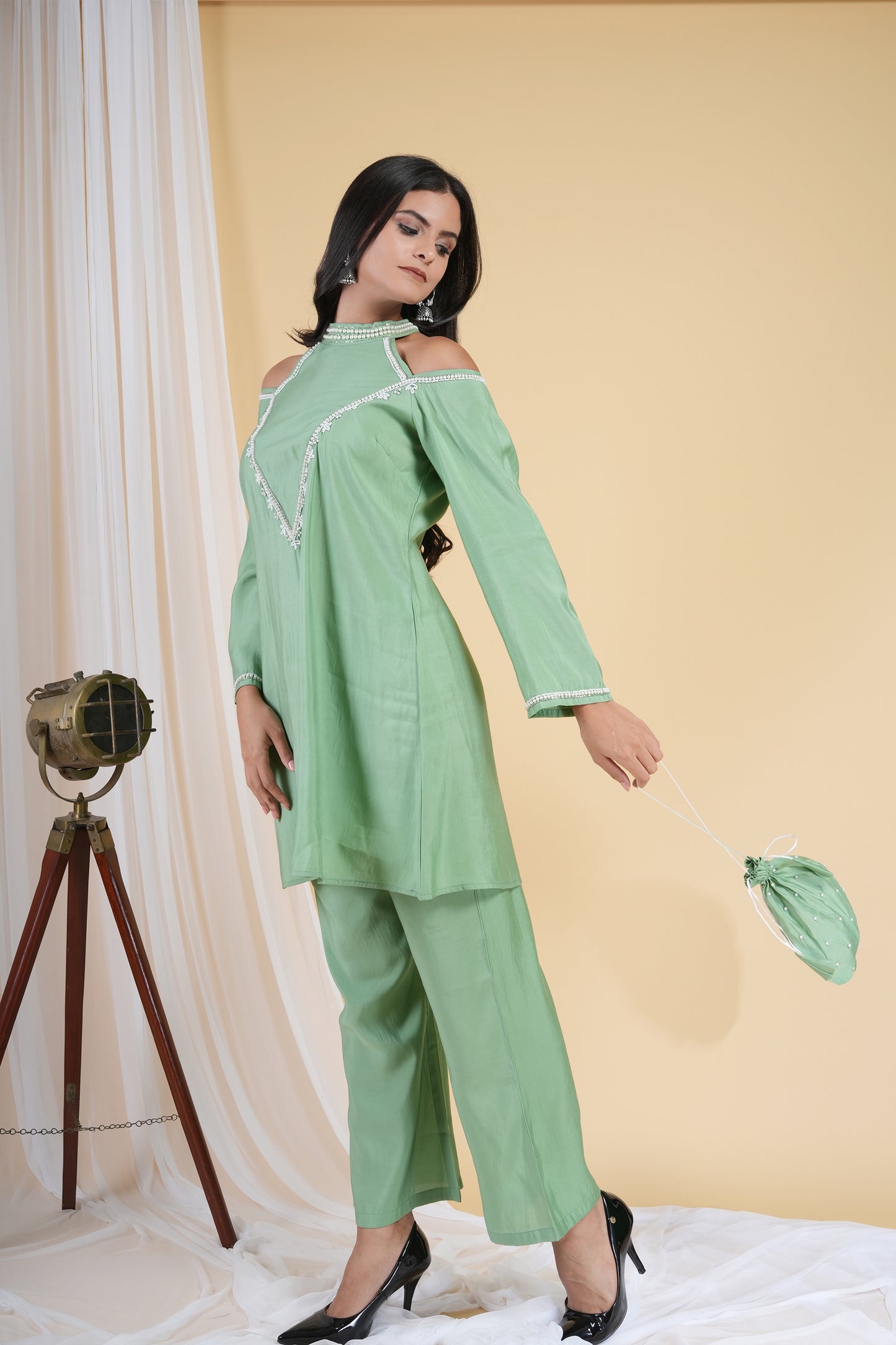 Green Glaze Co-Ord Set