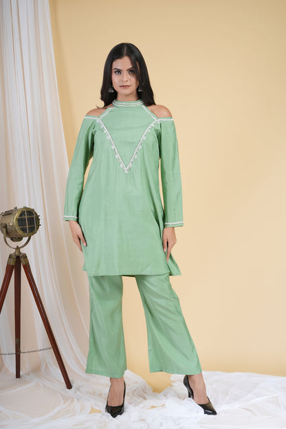 Green Glaze Co-Ord Set