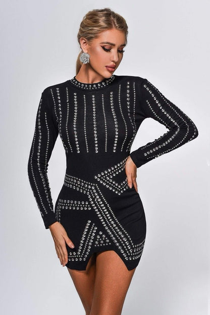 Raven Rebel Beaded Bodycon Dress