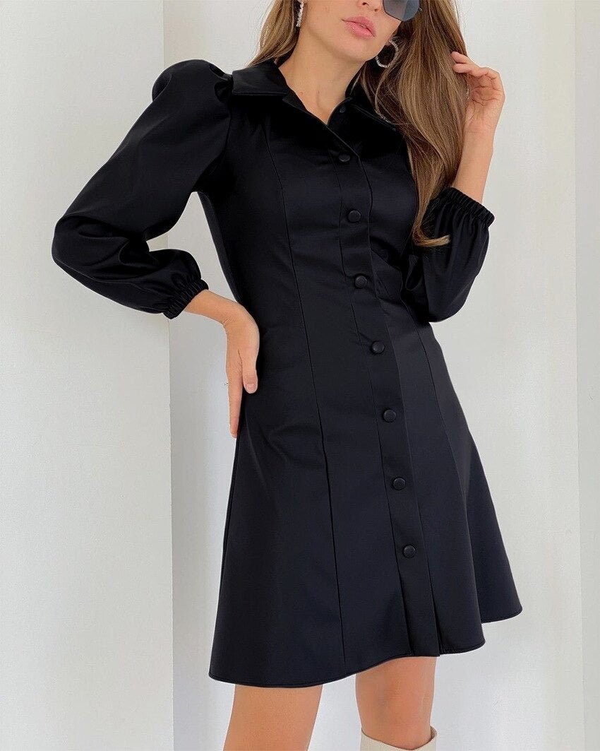 Noir A-Line Dress