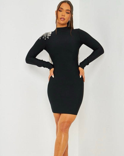 Mystique Rhinestone Bodycon Dress