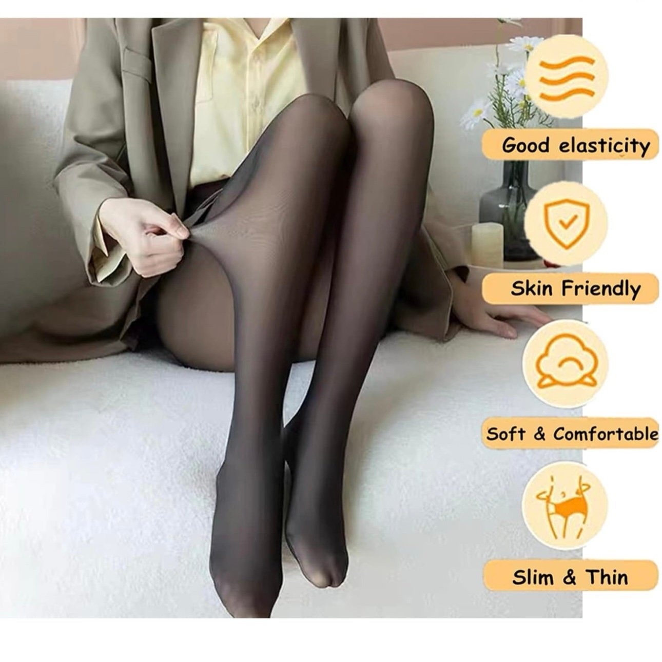 Pure Comfort Luxury Fleece Tights