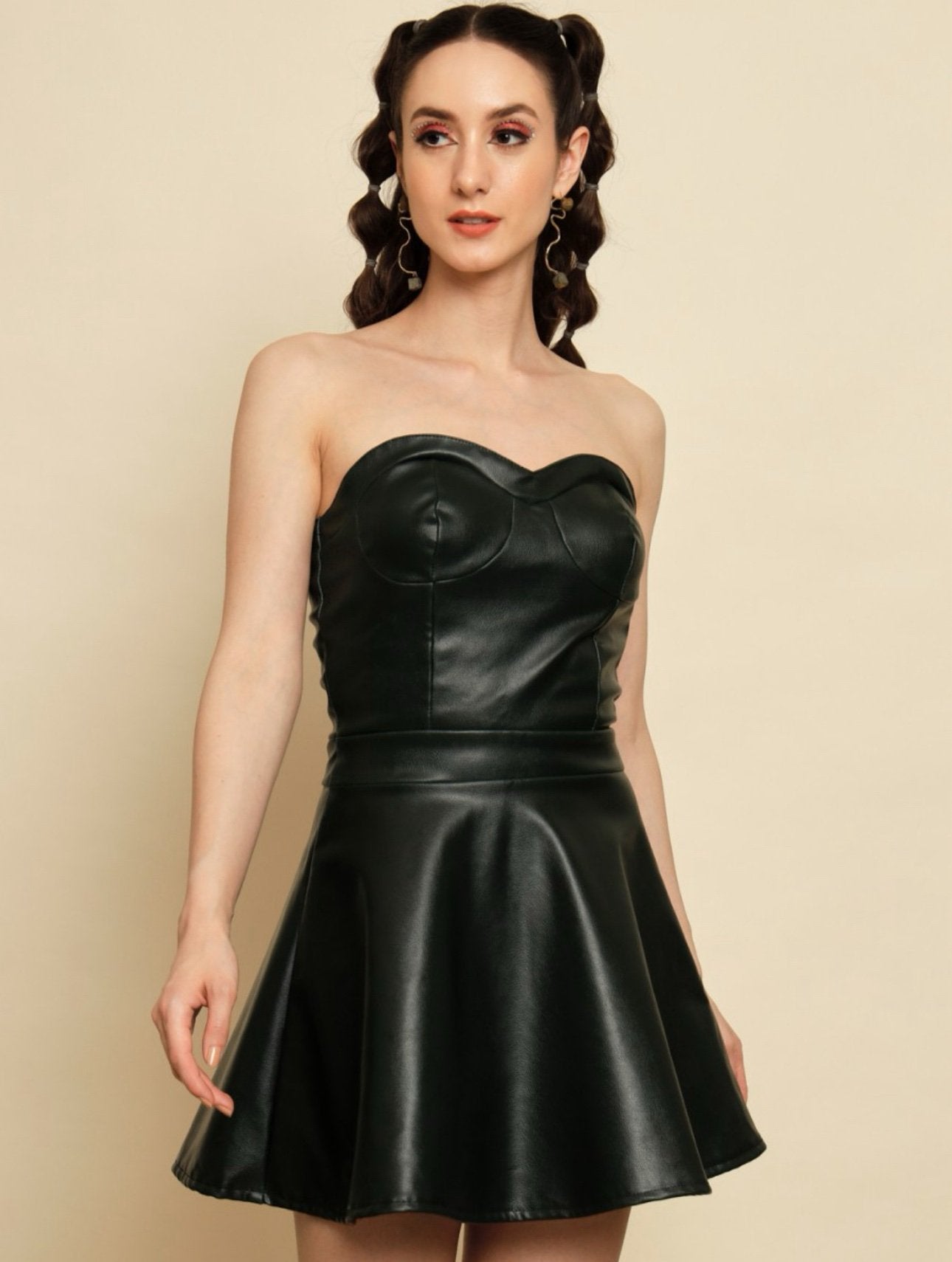 Noa A-line Leather Dress