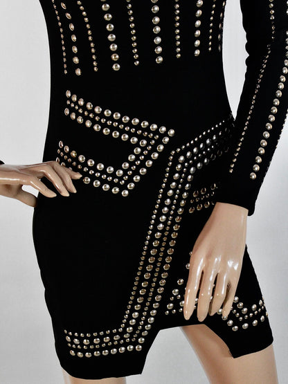 Raven Rebel Beaded Bodycon Dress