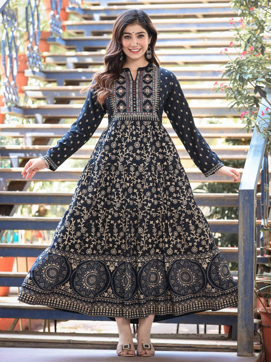 Indigo Dream Anarkali - INDIVYBE